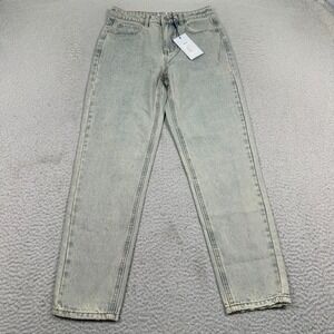 NWT Princess‎ Polly Zaiden Jeans Women's US 4 Straight Leg Light Blue Wash Denim